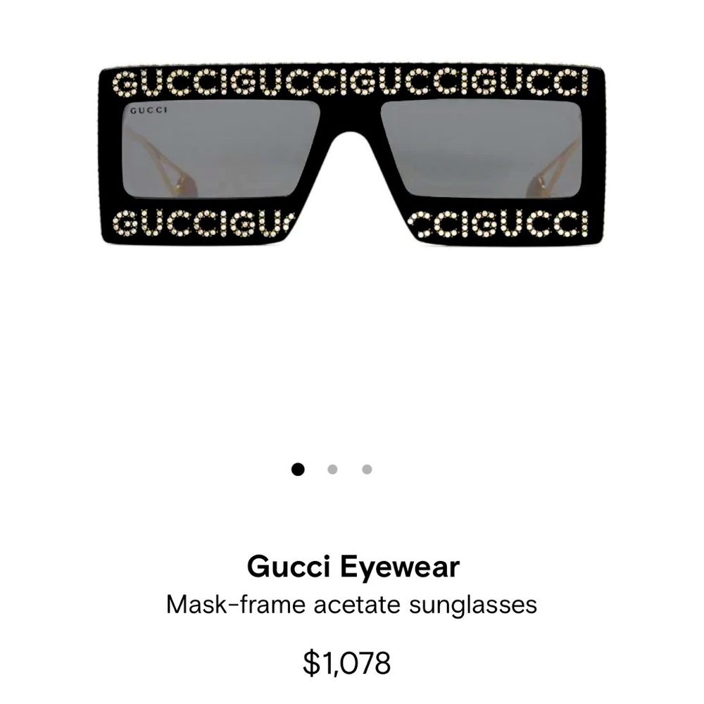 Gucci bling glasses